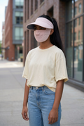 VEYIL UV Protection Visor Cap with Face Mask | UPF 50+ | 99% UV Blockage | Sun Shield for Women