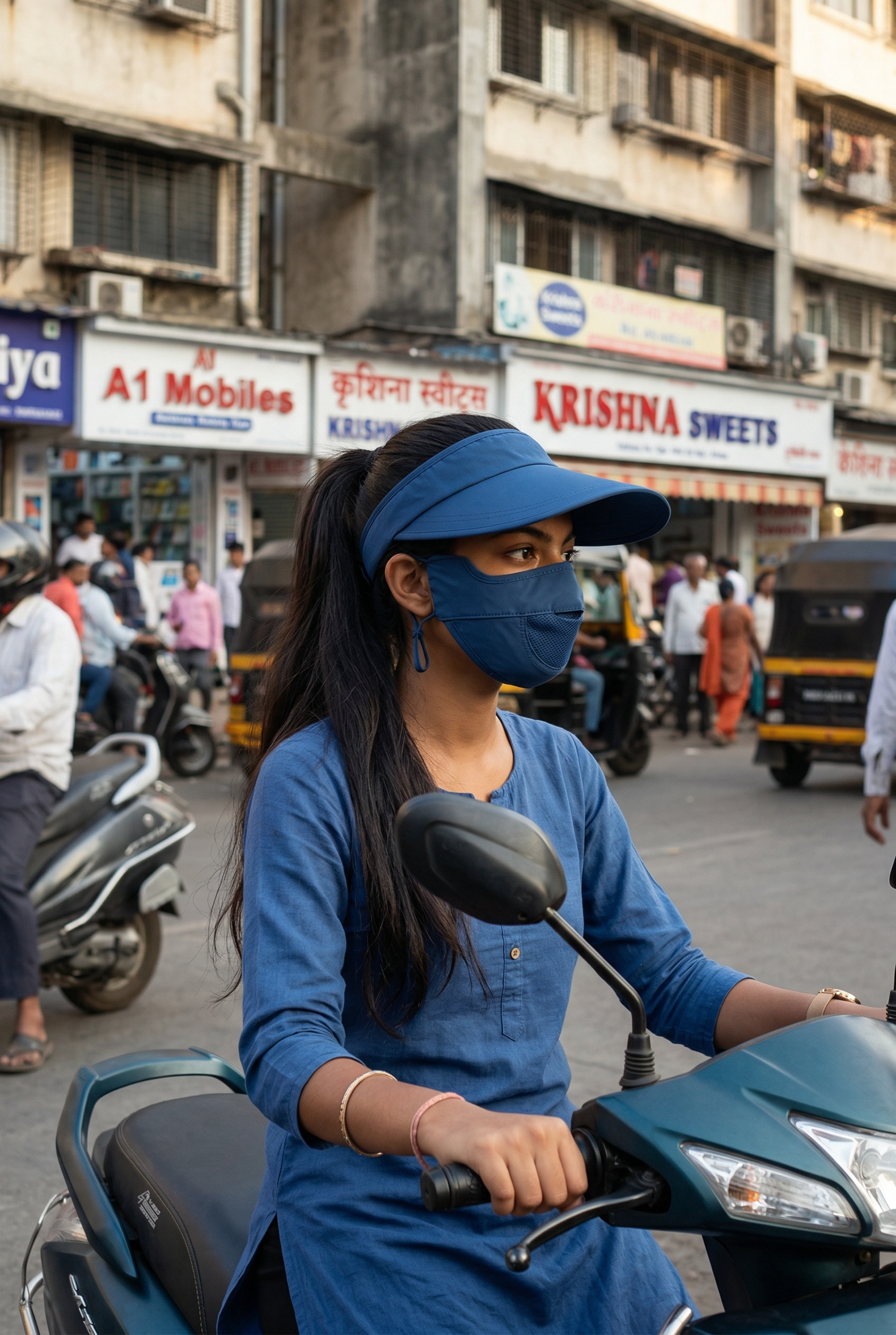 VEYIL UV Protection Visor Cap with Face Mask | UPF 50+ | 99% UV Blockage | Sun Shield for Women